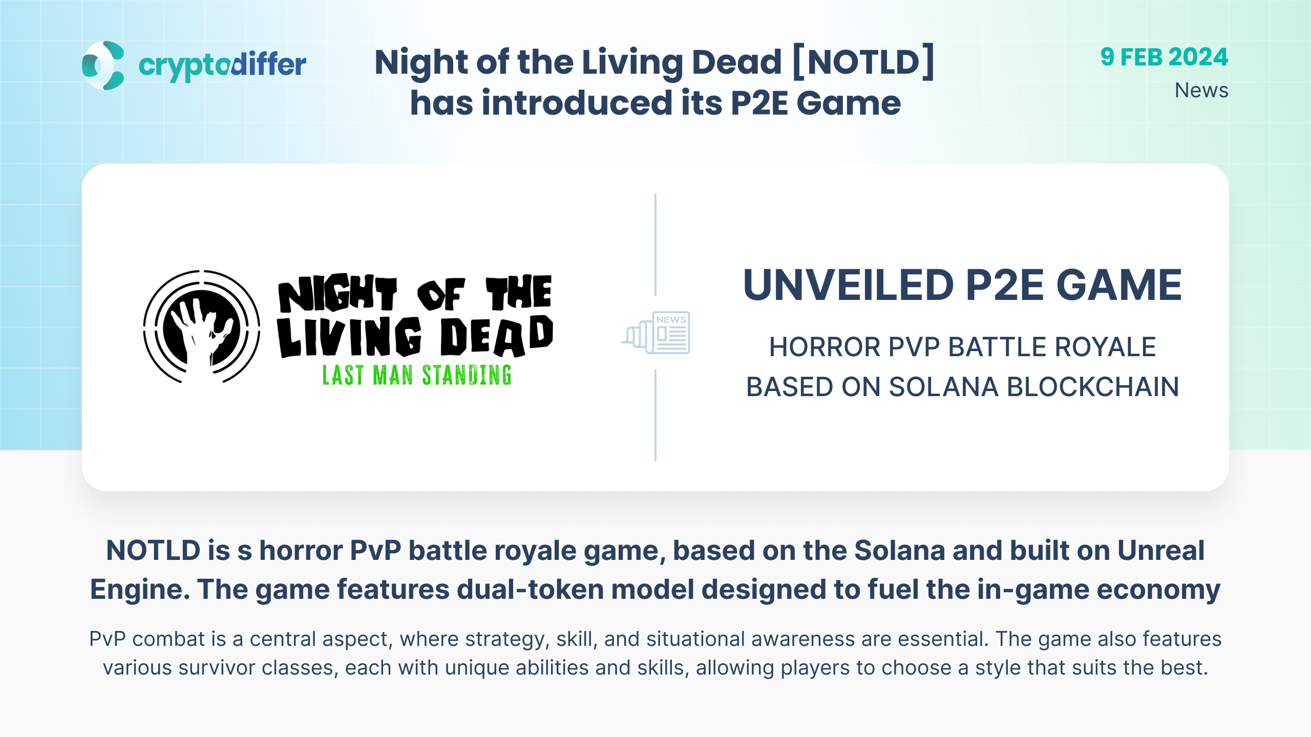 Night of the Living Dead [NOTLD] has introduced its P2E Game